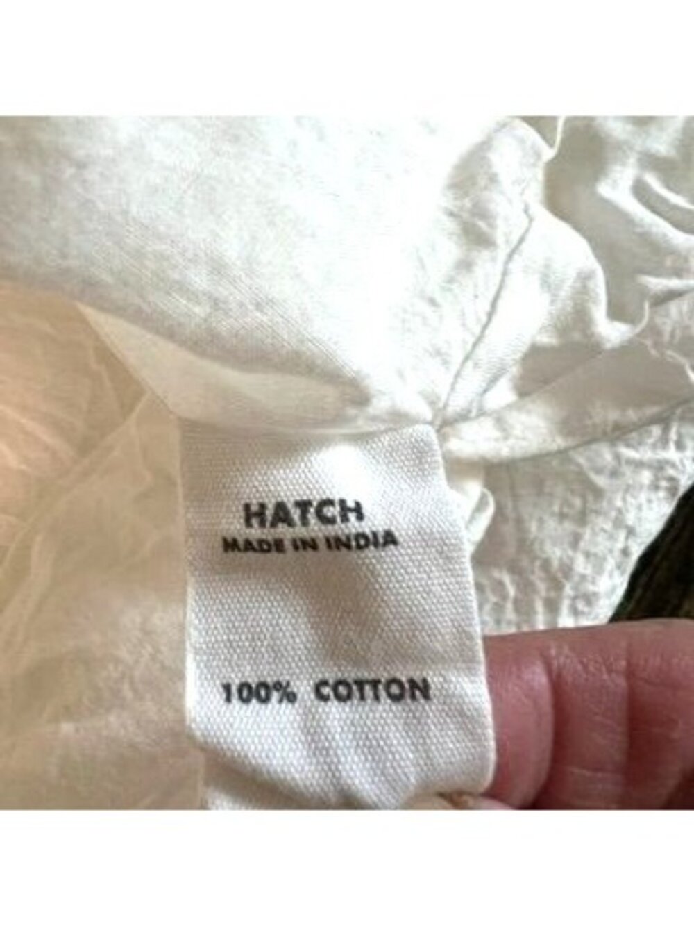 Hatch Katherine Maternity White Cotton Tiered Maxi Dress Sz 3/L Swiss Dot Boho - Picture 7 of 11